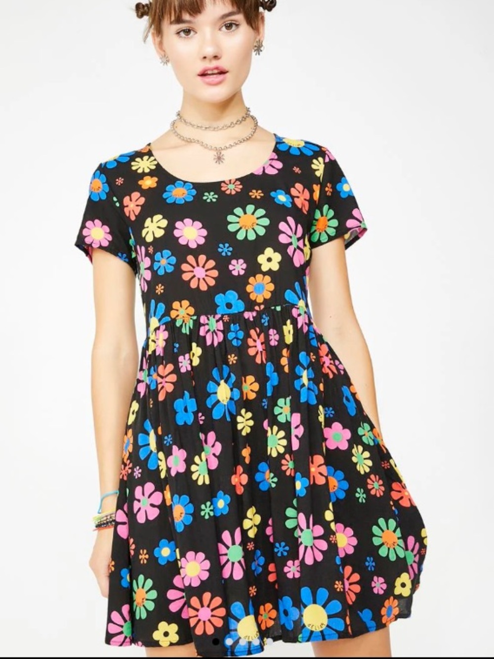 dELiA*s Flower Power Baby Doll Dress